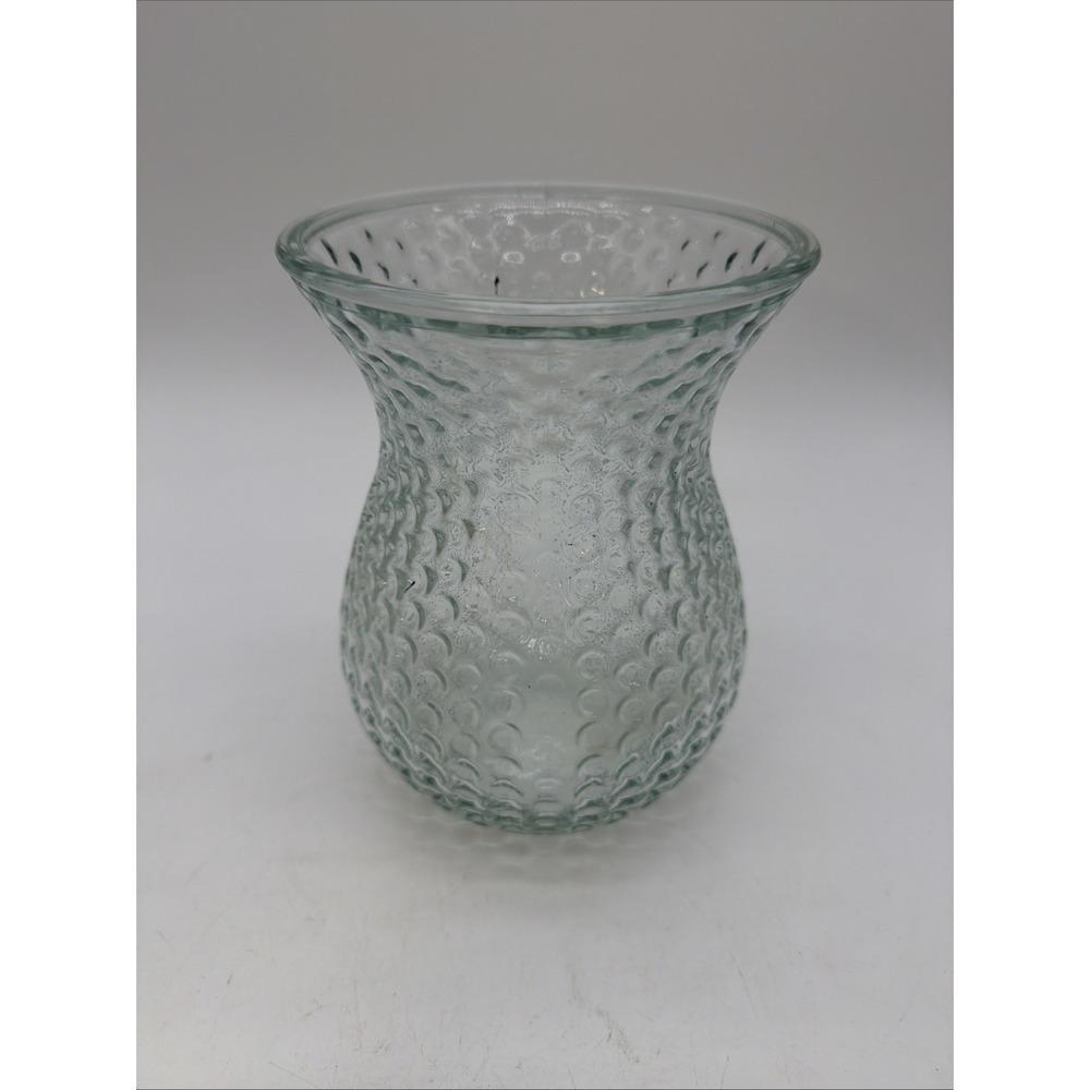 Vintage Clear Hobnail/Bubble Glass Vase